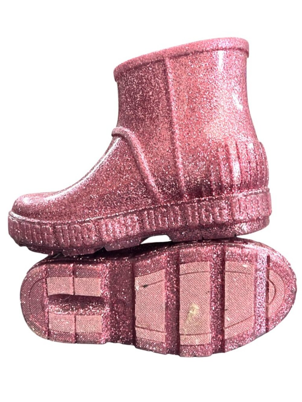 UGG Kids Rain Drizlita Glitter Boots Size 13